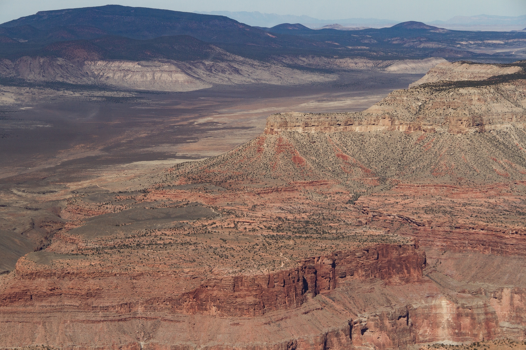 The Toroweap Overlook as seen from the air